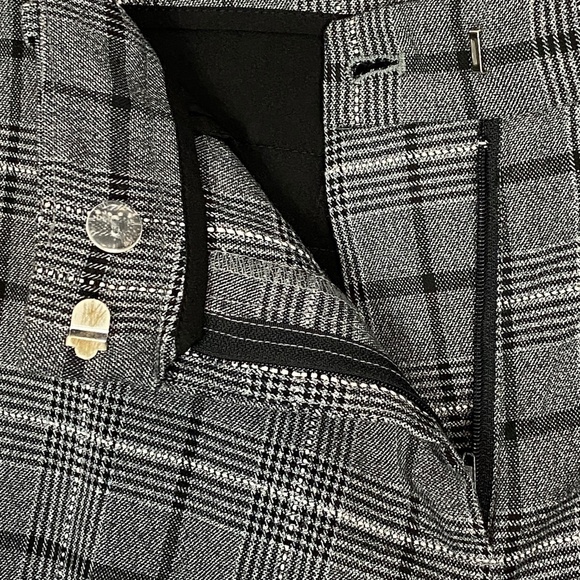 Ellen Tracy Dress Pants Sz 10 Gray Plaid Straight Leg - Picture 8 of 11